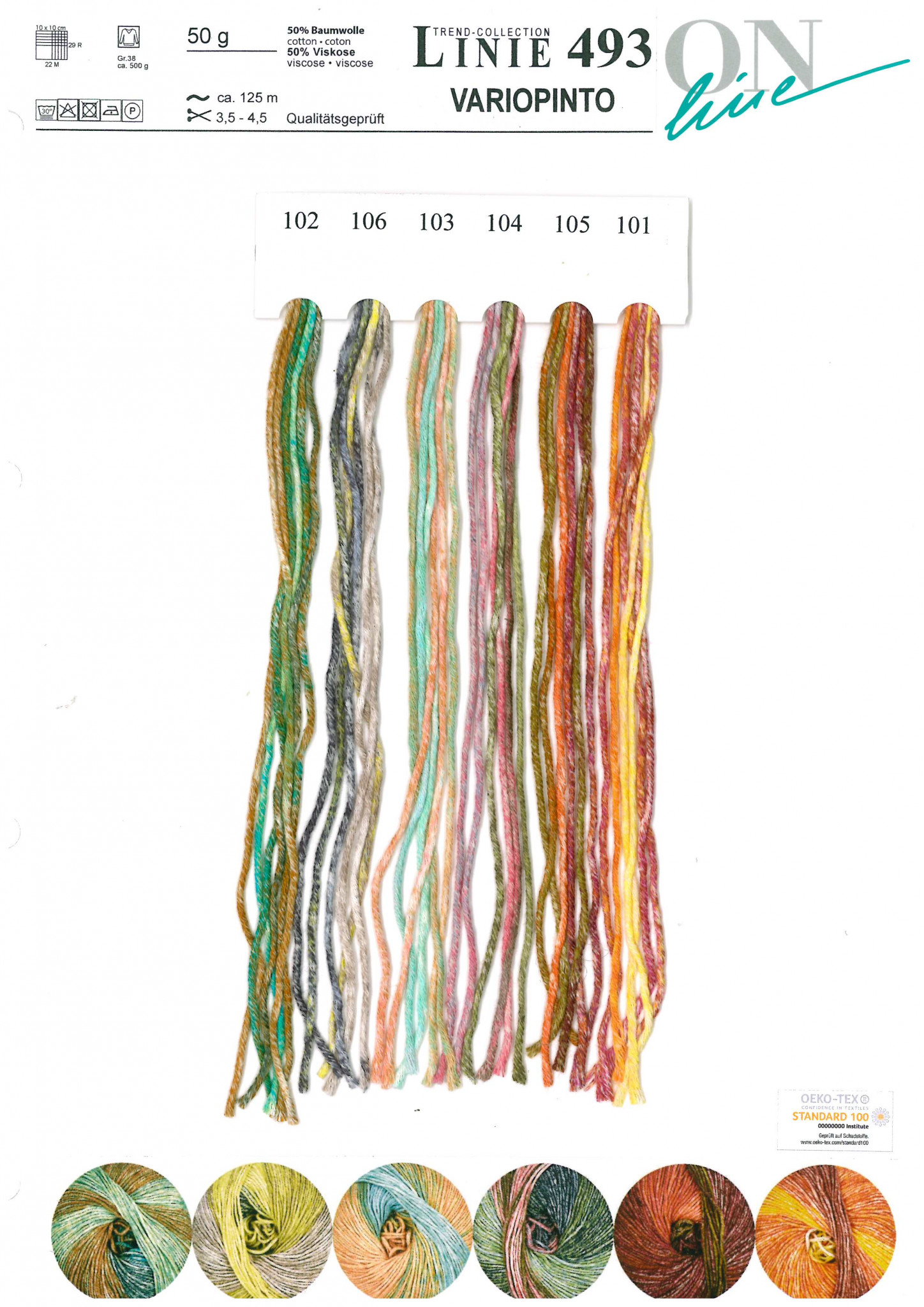 Variopinto Textiles Linie 493 Variopinto | Blend yarn | Sandy 322 | Syosticka.se
